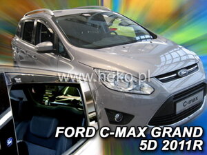 Deflektory okien Ford GRAND C-MAX 5D 2011r.→ (+zadné 2ks)