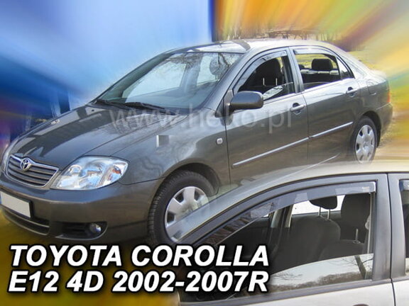 Deflektory okien TOYOTA COROLLA E12  4/5D 2002-03.2007r.